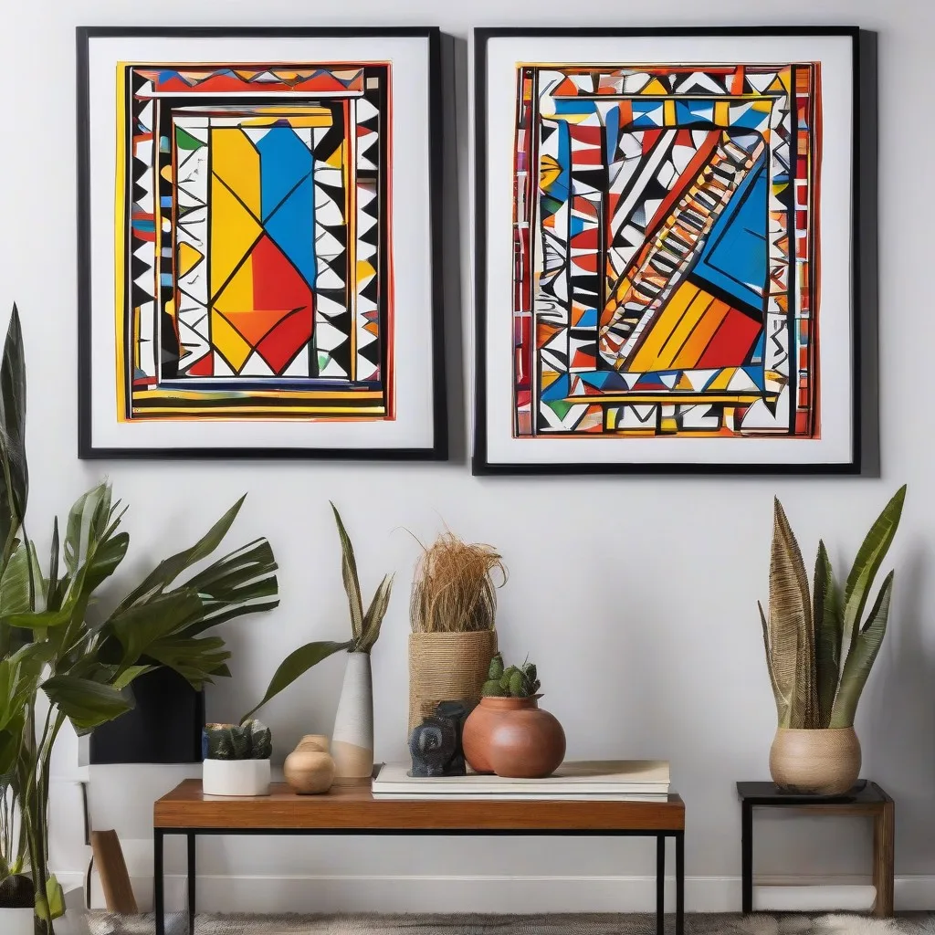 Ndebele Wall Art Print